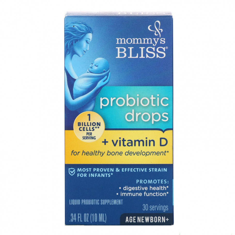���� ������ (Iherb) Mommy's Bliss, ����� � ����������� + ������� D, 0,34 ������ ����� (10 ��), ������ �� 5520 ���