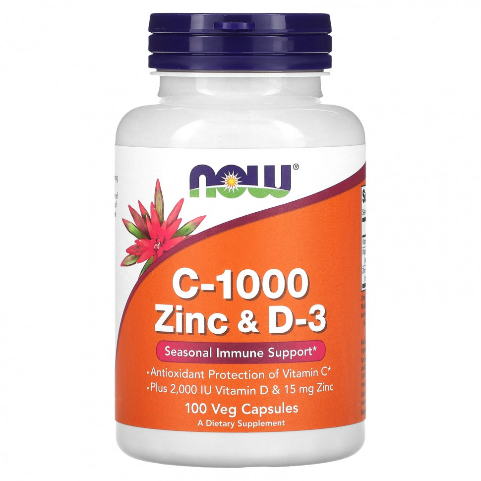 ���� ������ (Iherb) NOW Foods, ���� C-1000 � D-3, 100 ������������ ������, ������ �� 2430 ���