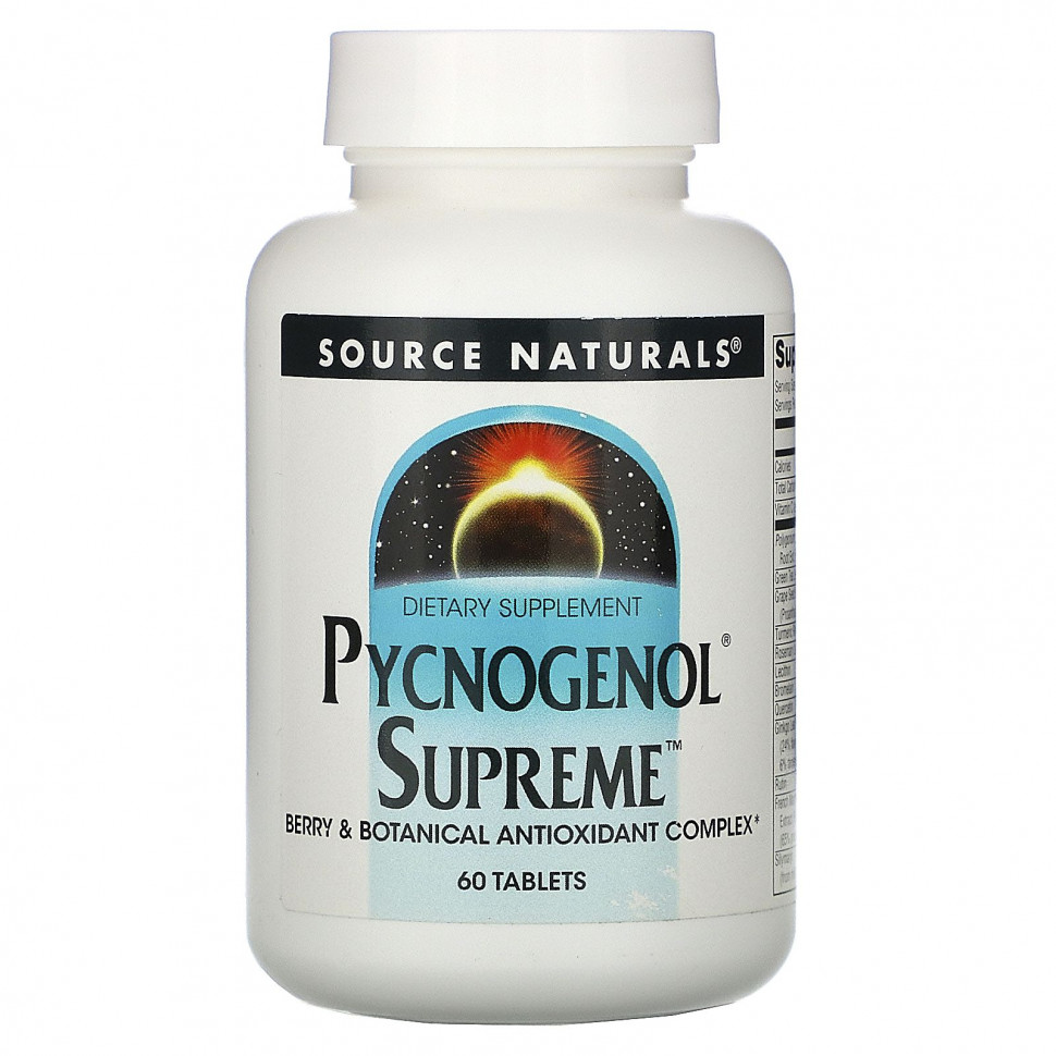 ���� ������ (Iherb) Source Naturals, Pycnogenol Supreme, 60 ��������, ������ �� 5260 ���