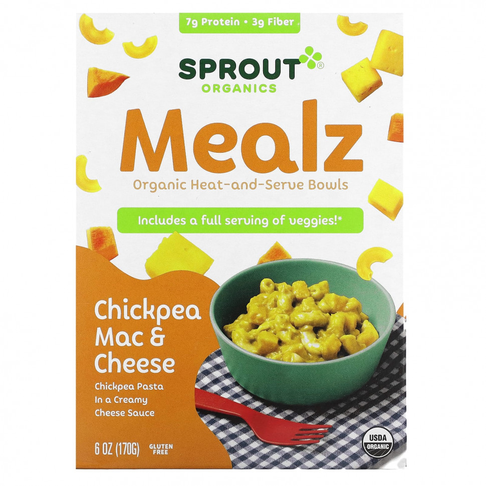 ���� ������ (Iherb) Sprout Organics, Mealz, ������������ ������������� � ������, �������� � ��� �� ����, 170 � (6 �����), ������ �� 1380 ���