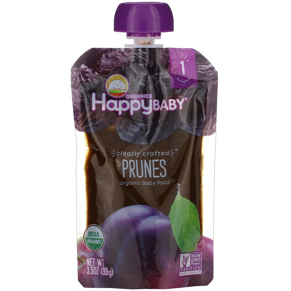 ���� ������ (Iherb) Happy Family Organics, Clearly Crafted, ������������ ������� �������, ���� 1, �����, ��� ����� ������ 4 �������, 99 � (3,5 �����), ������ �� 520 ���