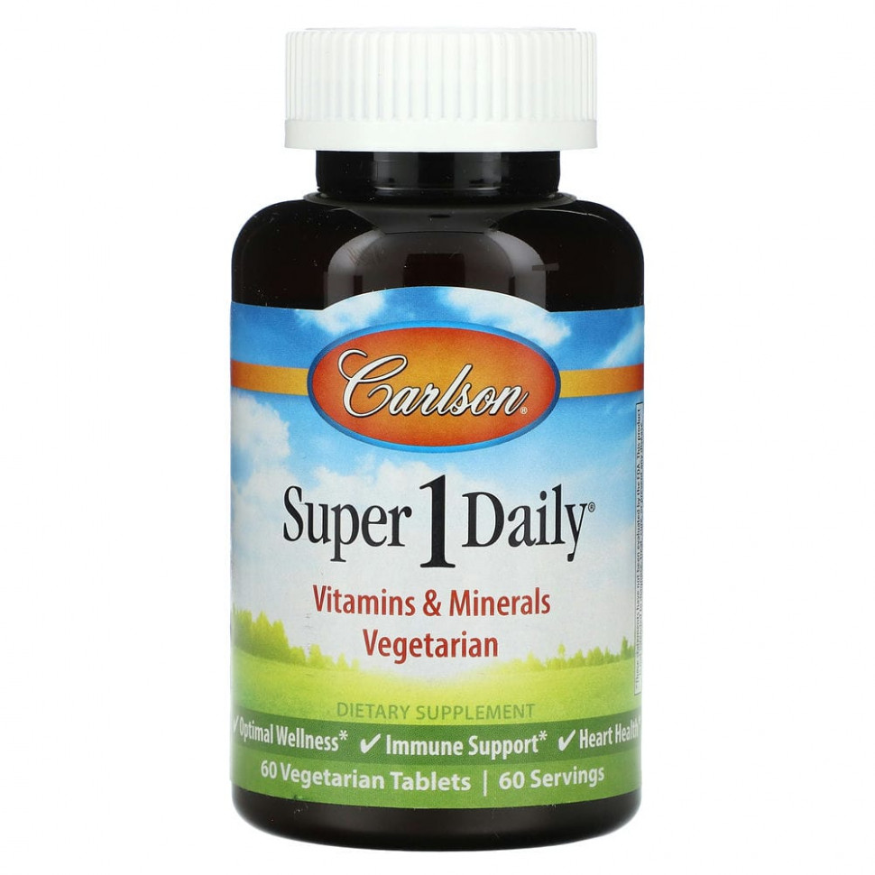 ���� ������ (Iherb) Carlson, Super 1 Daily, 60 �������������� ��������, ������ �� 4660 ���