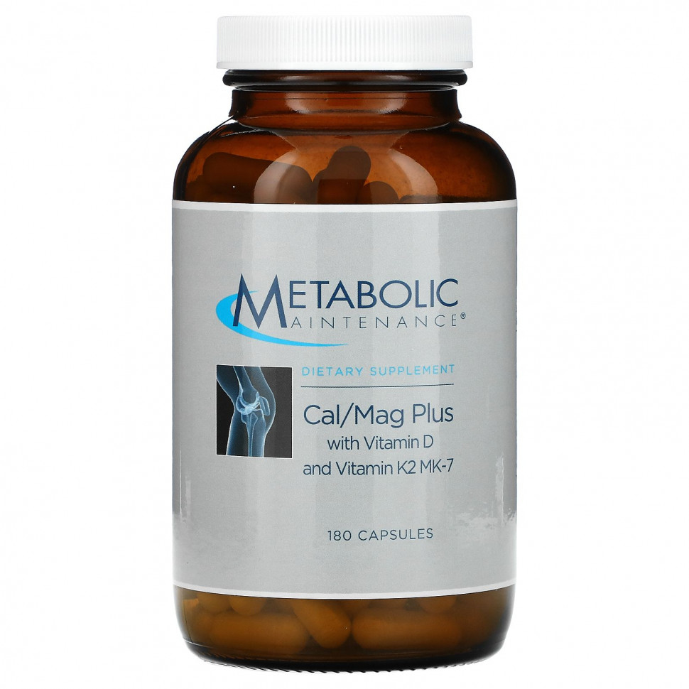 ���� ������ (Iherb) Metabolic Maintenance, Cal / Mag Plus � ��������� D � ��������� K2 MK-7, 180 ������, ������ �� 5700 ���