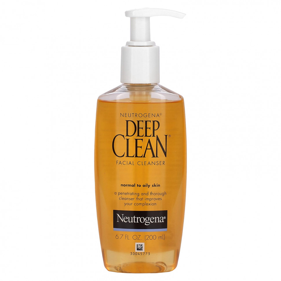 ���� ������ (Iherb) Neutrogena, Deep Clean, ��������� �������� ��� ����, ��� ���������� � ������ ����, 200 �� (6,7 ����. �����), ������ �� 2060 ���