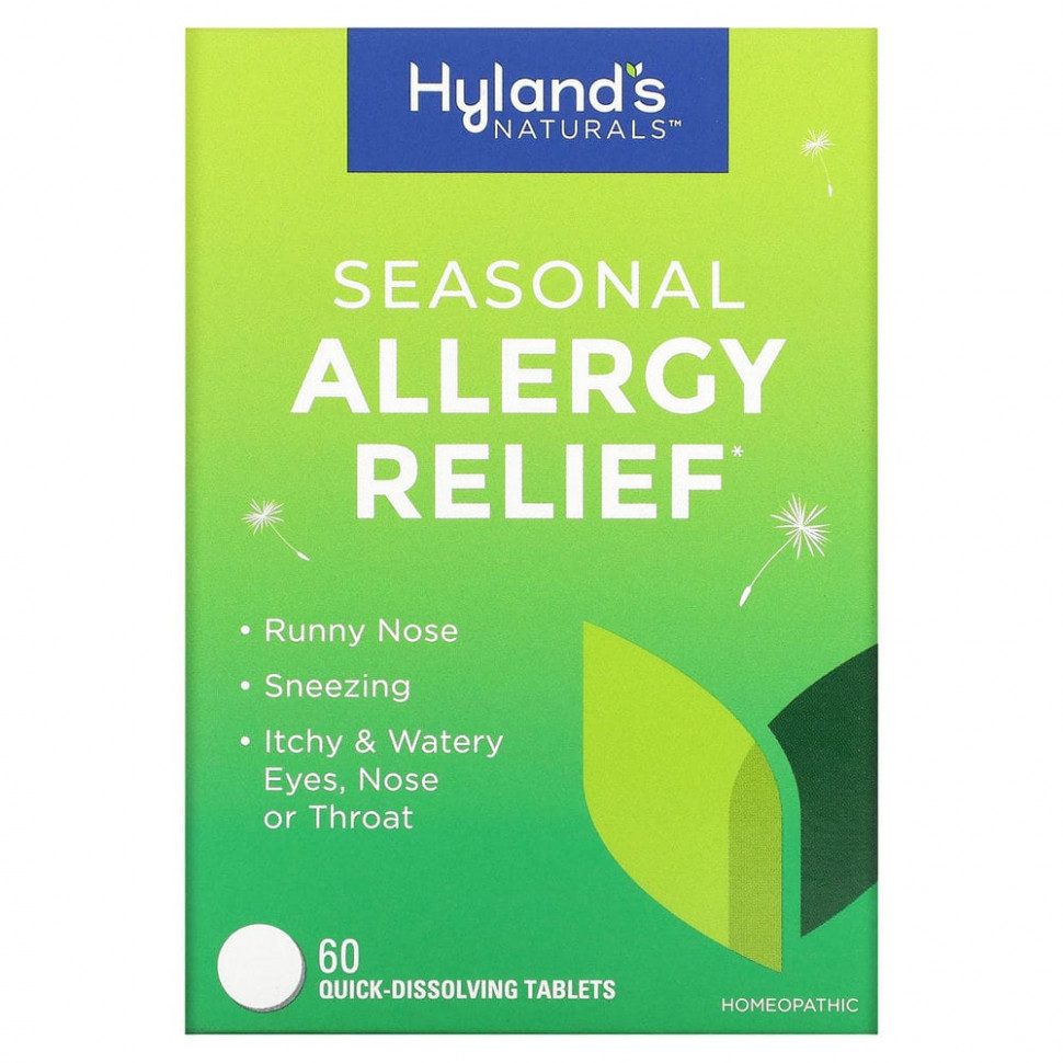 ���� ������ (Iherb) Hyland's, Seasonal Allergy Relief, 60 ����������������� ��������, ������ �� 1960 ���