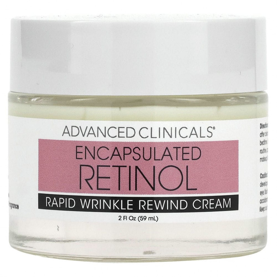 ���� ������ (Iherb) Advanced Clinicals, Encapsulated Retinol, Rapid Wrinkle Rewind Cream, Fragrance Free, 2 fl oz (59 ml), ������ �� 1950 ���
