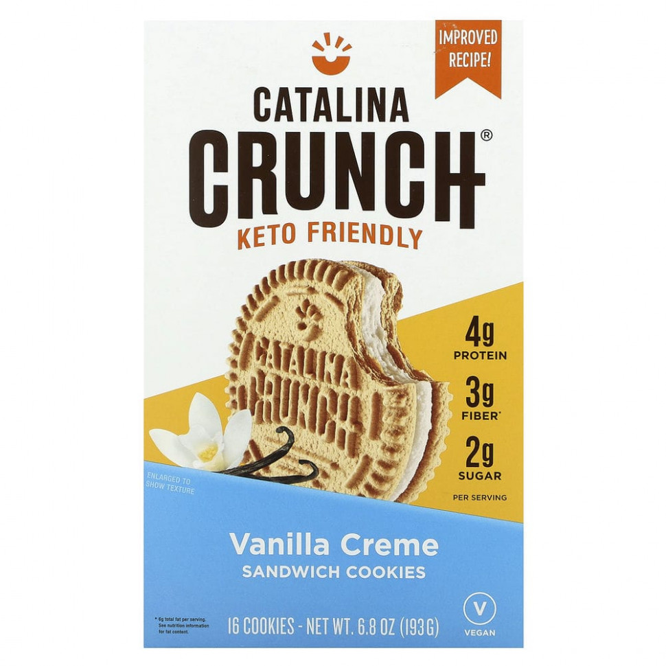   (Iherb) Catalina Crunch, Keto Sandwich Cookies,  , 16 , 193  (6,8 ),   1750 