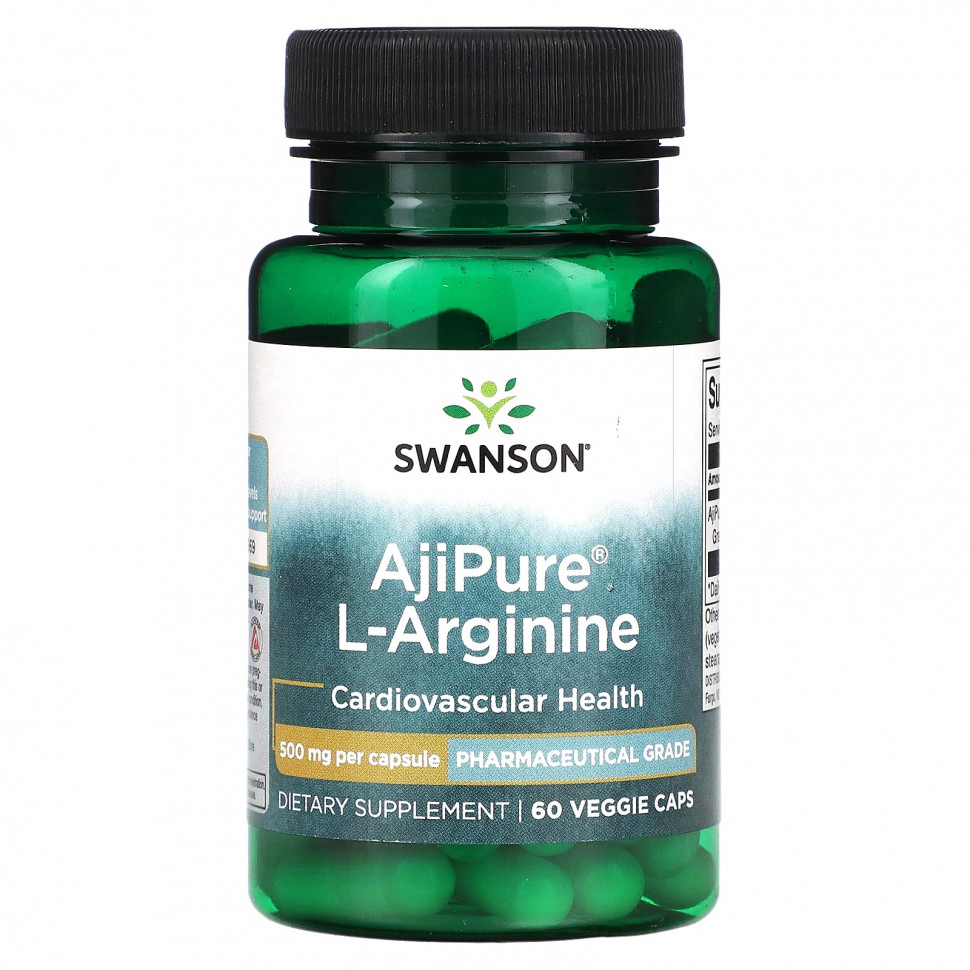 ���� ������ (Iherb) Swanson, AjiPure L-�������, 500 ��, 60 ������������ ������, ������ �� 1020 ���