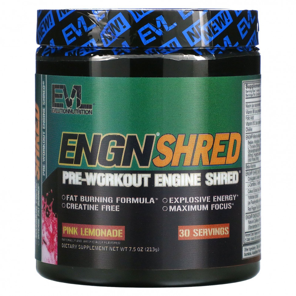 ���� ������ (Iherb) EVLution Nutrition, ENGN Shred, �������� ��� ����������� ����� �����������, ������� �������, 213 � (7,5 �����), ������ �� 3730 ���