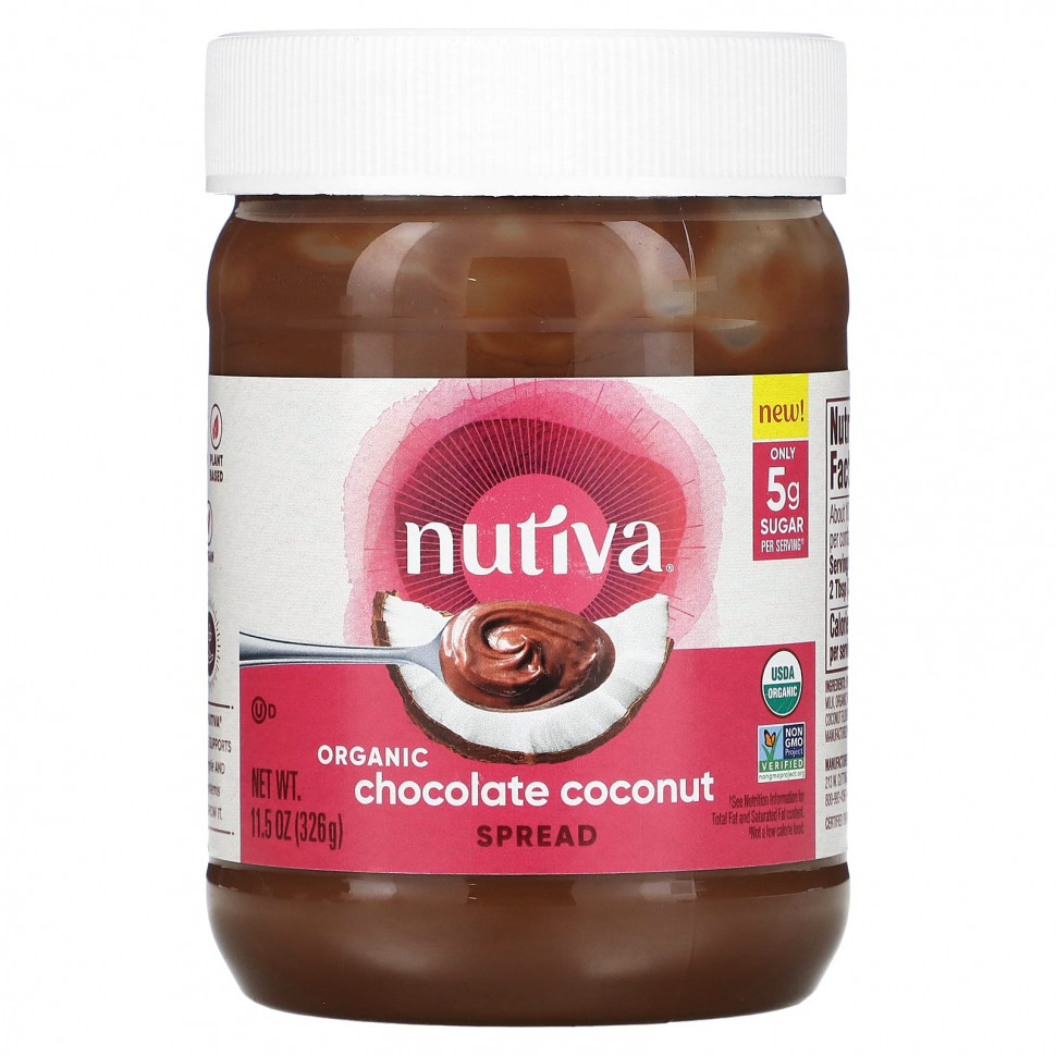 ���� ������ (Iherb) Nutiva, ������������ ������� � �����, 326 � (11,5 �����), ������ �� 2030 ���
