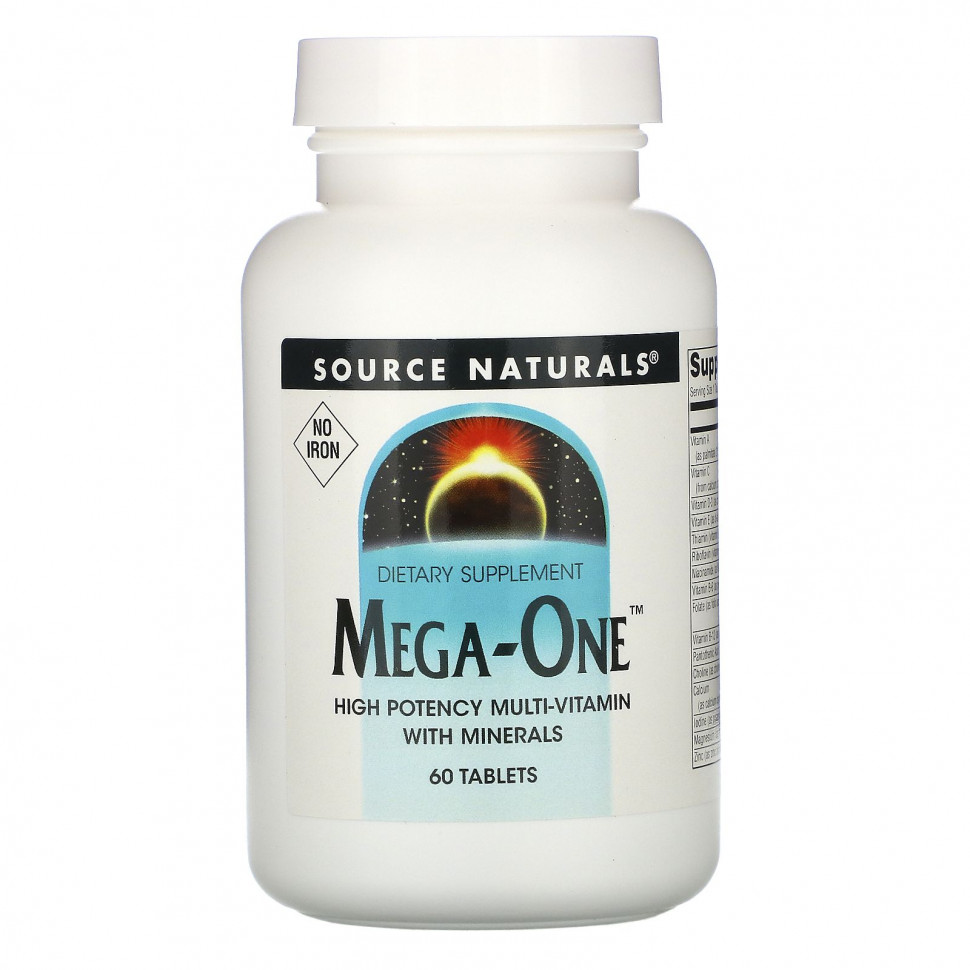 ���� ������ (Iherb) Source Naturals, �������������� Mega-One ��� ������, 60 ��������, ������ �� 3110 ���
