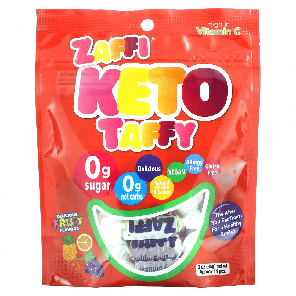  (Iherb) Zollipops, Zaffi, Keto Taffy, , 85  (3 ),   1060 