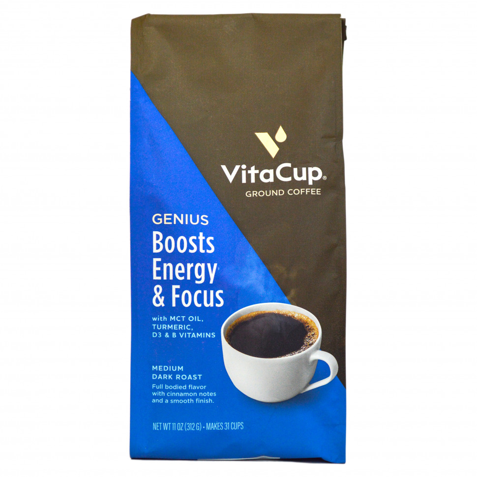 ���� ������ (Iherb) VitaCup, Genius, ������� ����, ������-������ �������, 312 � (11 �����), ������ �� 3790 ���