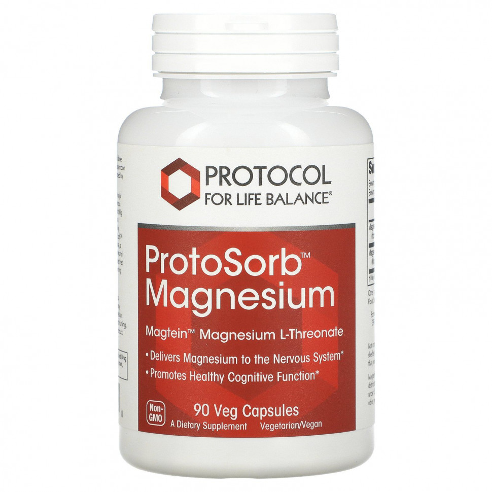 ���� ������ (Iherb) Protocol for Life Balance, Protosorb Magnesium, 90 ������������ ������, ������ �� 5780 ���