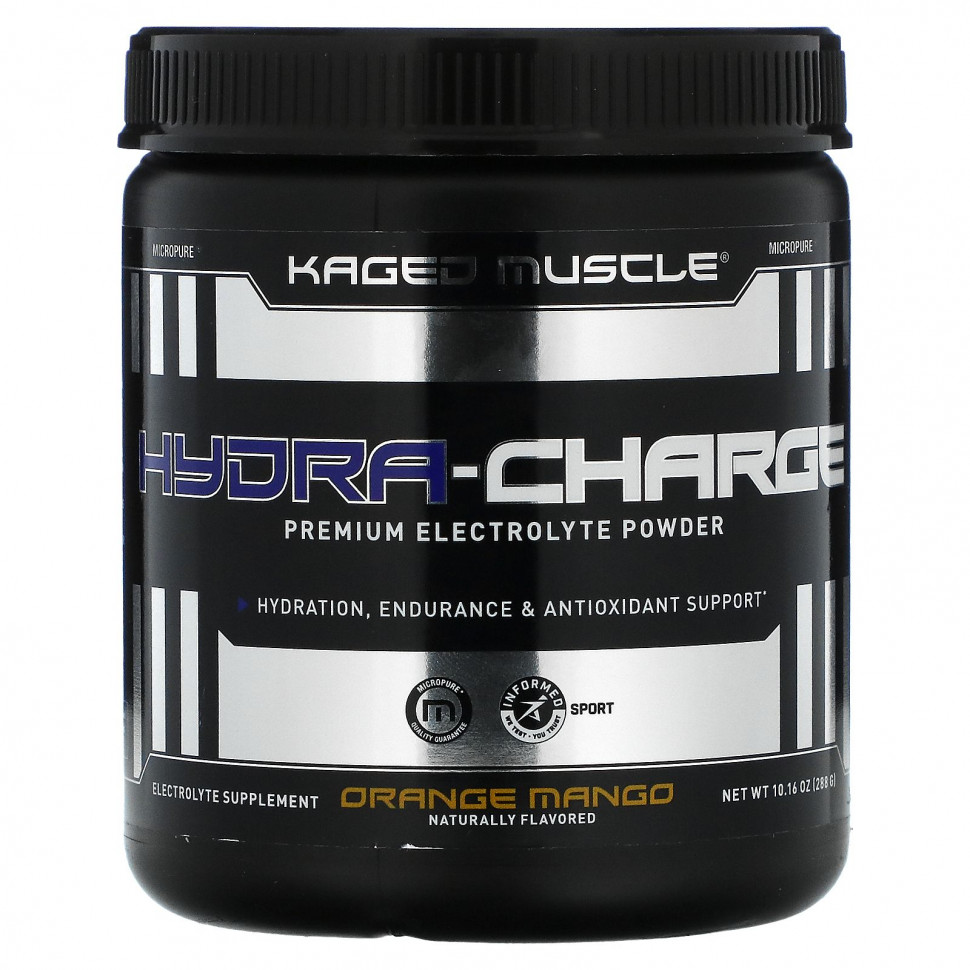 ���� ������ (Iherb) Kaged Muscle, Hydra-Charge, �������� � �����, 288 � (10,16 �����), ������ �� 5400 ���