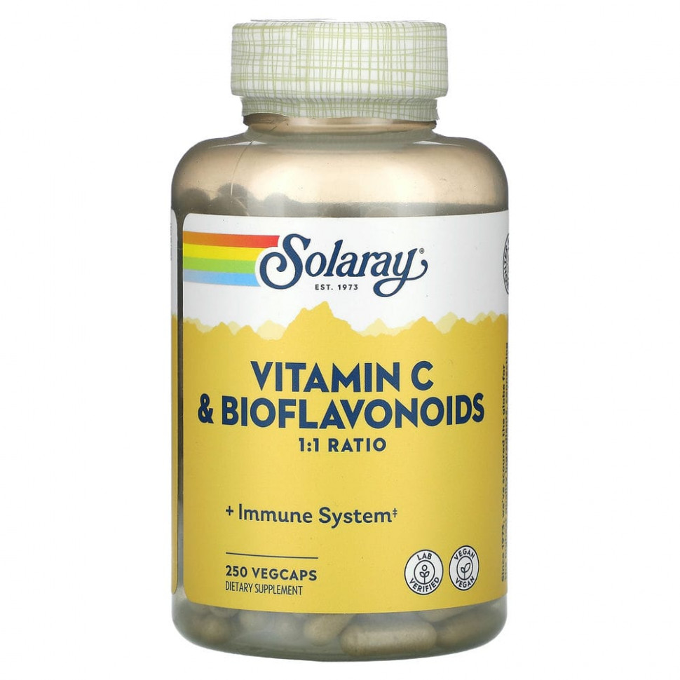 ���� ������ (Iherb) Solaray, ������� C � �������������, 250 ������������ ������ VegCap, ������ �� 3090 ���