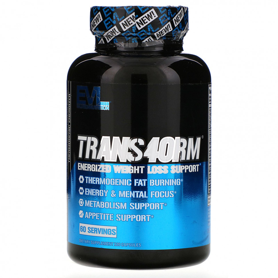 ���� ������ (Iherb) EVLution Nutrition, Trans4orm, ����������� ��������� ��� ������ ����, 120 ������, ������ �� 4910 ���