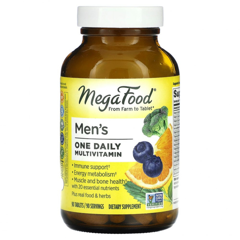 ���� ������ (Iherb) MegaFood, Men's One Daily, ���������� �������� ��� ������, 90 ��������, ������ �� 8480 ���