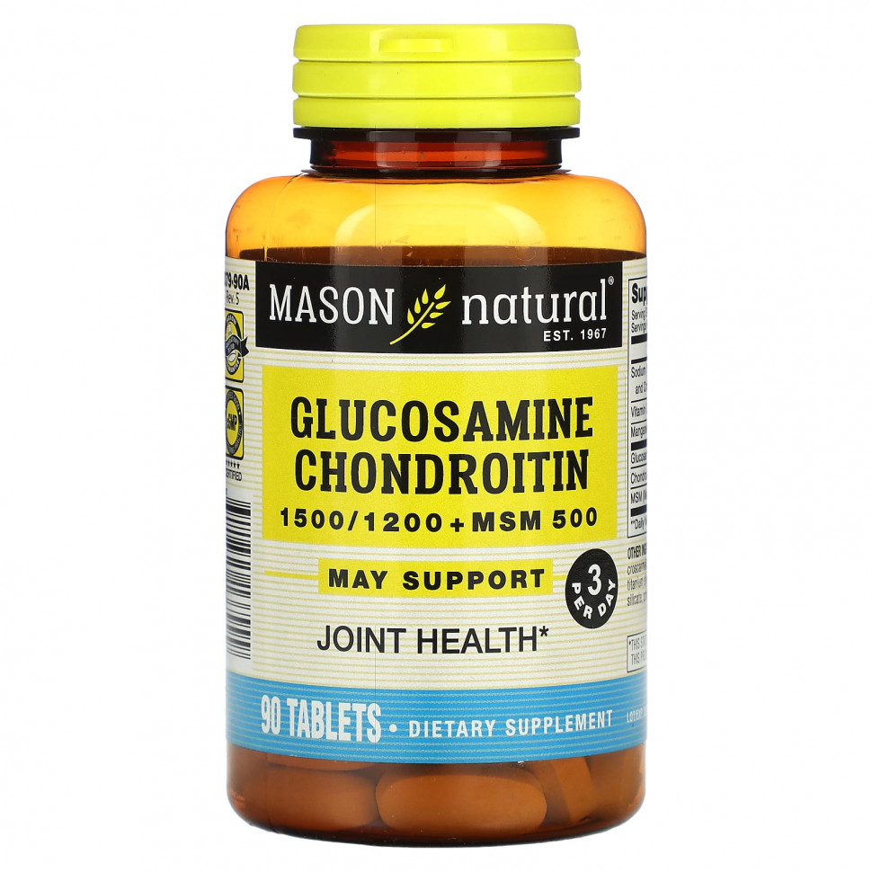 ���� ������ (Iherb) Mason Natural, ����������, ���������� + ���, 90 ��������, ������ �� 5010 ���