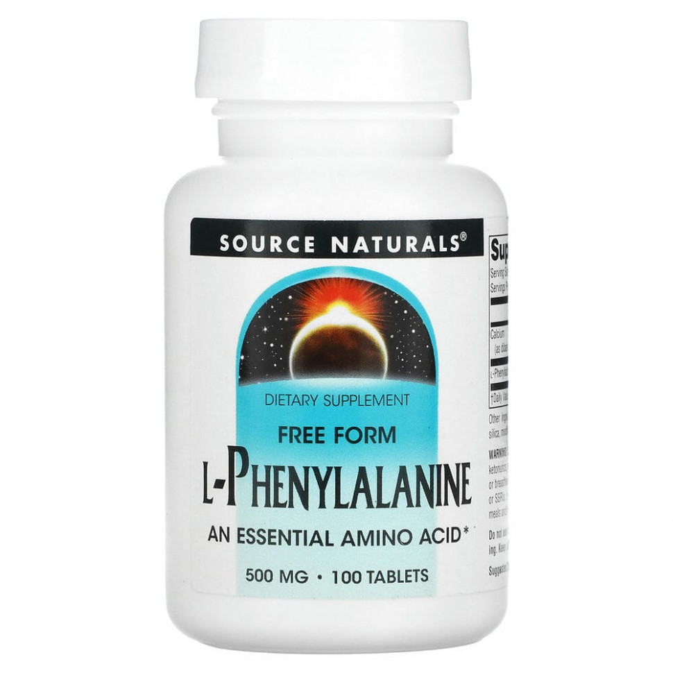 ���� ������ (Iherb) Source Naturals, L-�����������, 500 ��, 100 ��������, ������ �� 1960 ���