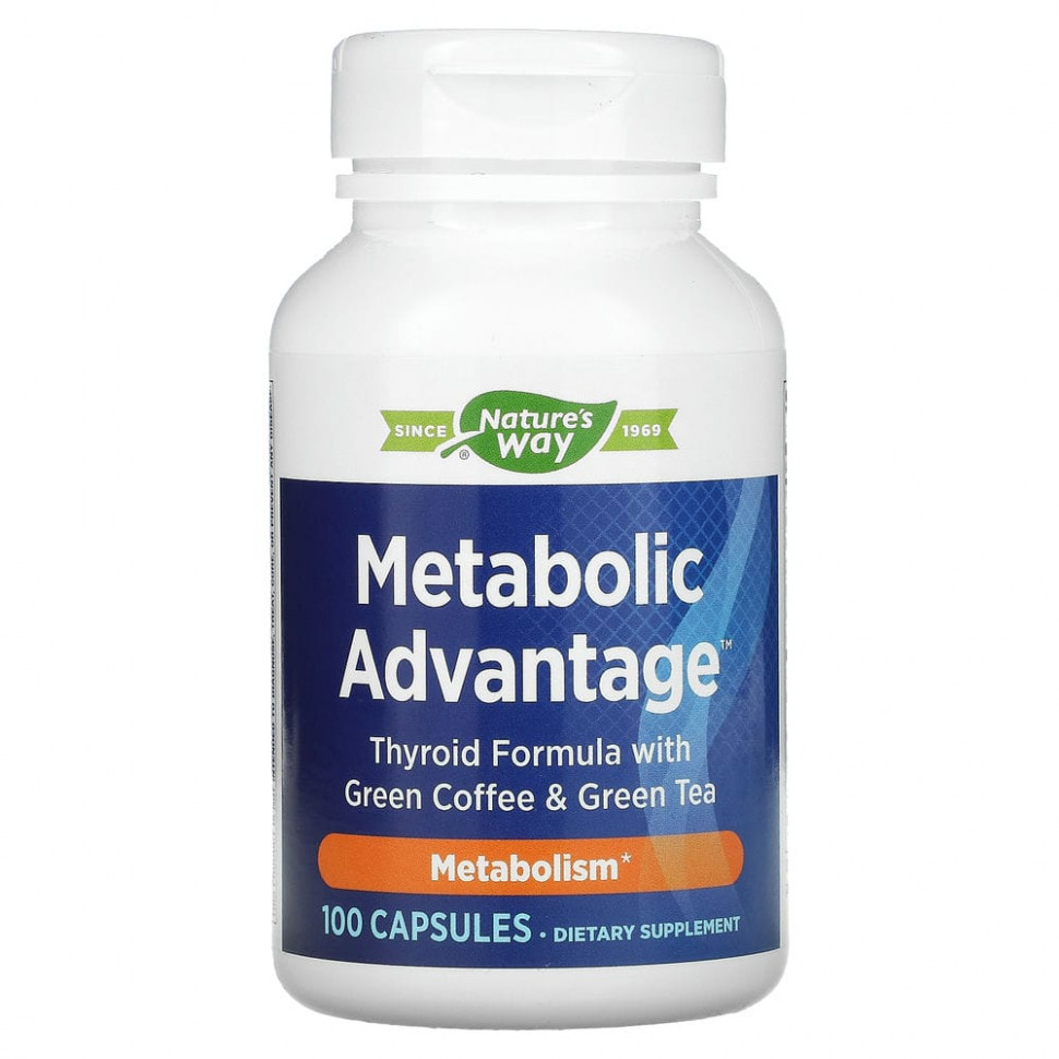 ���� ������ (Iherb) Enzymatic Therapy, Metabolic Advantage, ����������, 100 ������, ������ �� 3970 ���
