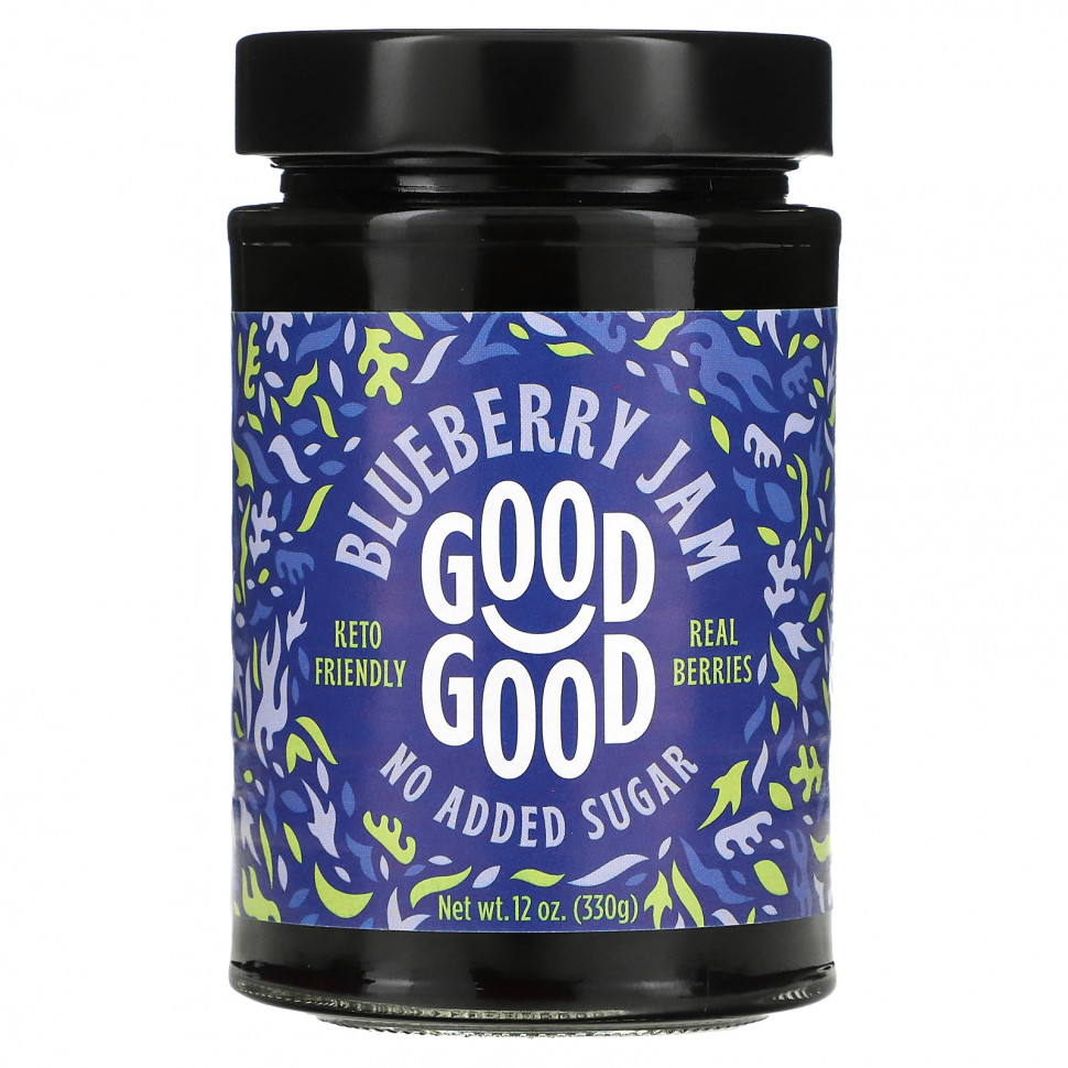 ���� ������ (Iherb) GOOD GOOD, Blueberry Jam, 12 oz (330 g), ������ �� 1950 ���