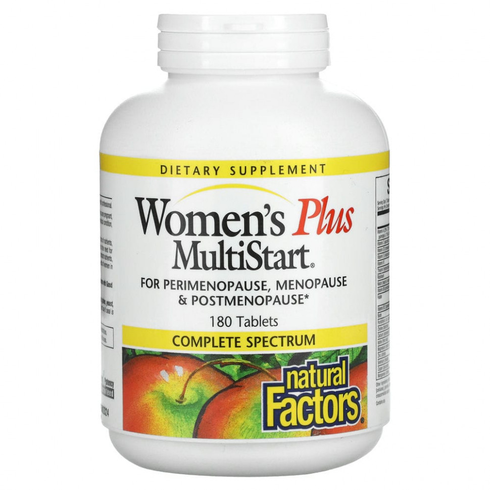 ���� ������ (Iherb) Natural Factors, Women Plus MultiStart, �������������� ��� ������, 180 ��������, ������ �� 4920 ���