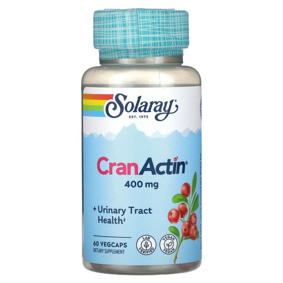 ���� ������ (Iherb) Solaray, CranActin, 400 ��, 60 �������������� ������, ������ �� 2050 ���