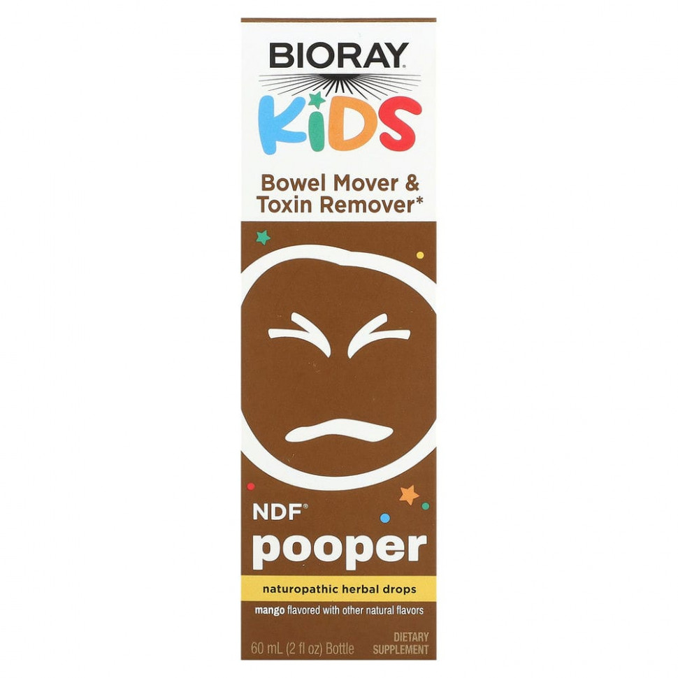 ���� ������ (Iherb) Bioray, Kids, NDF Pooper, �������� ��� �������� ��������� � �������� ��������, �����, 60 �� (2 ����. �����), ������ �� 4910 ���