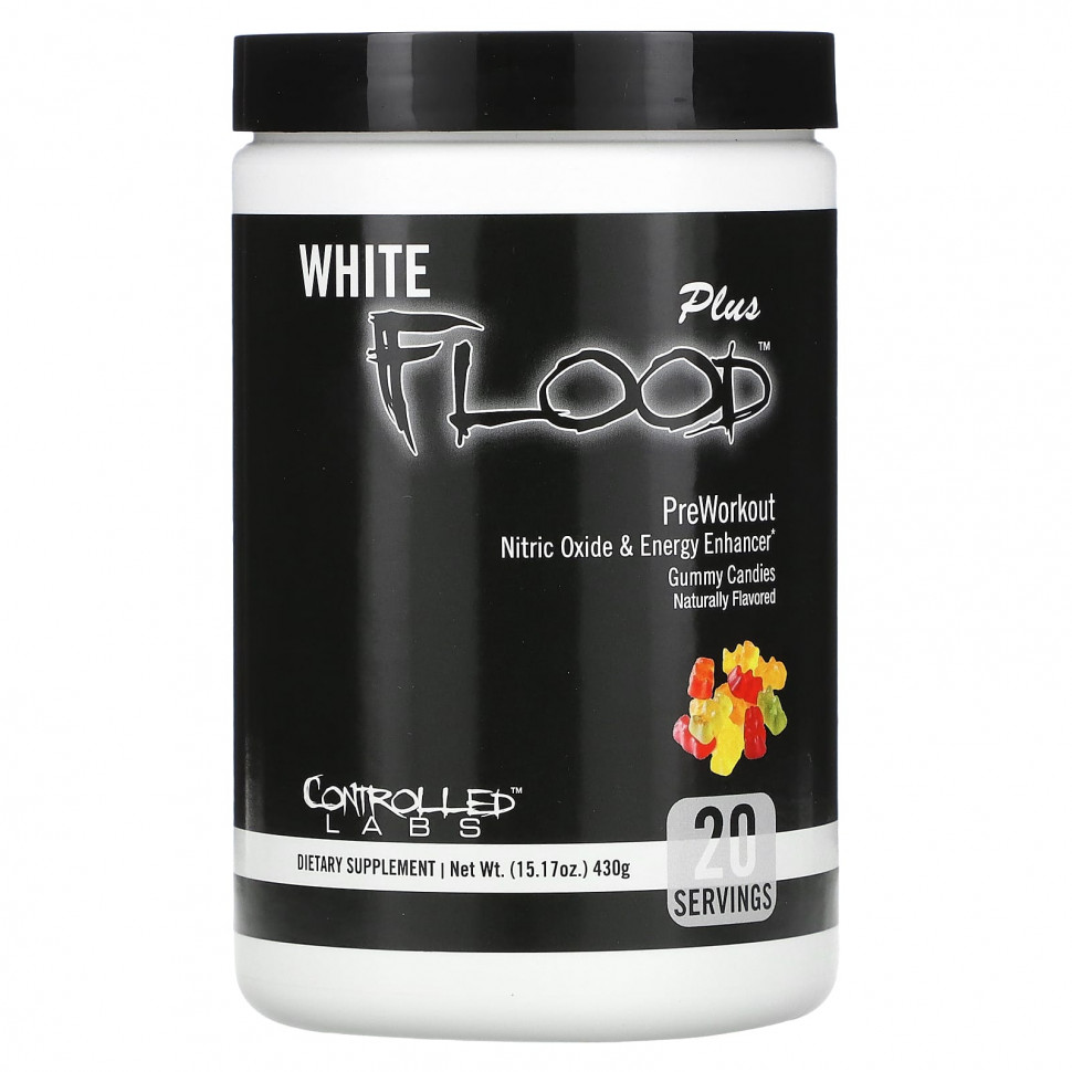 ���� ������ (Iherb) Controlled Labs, White Flood Plus, ����� �����������, ����������� �������, 430 � (15,17 �����), ������ �� 8970 ���