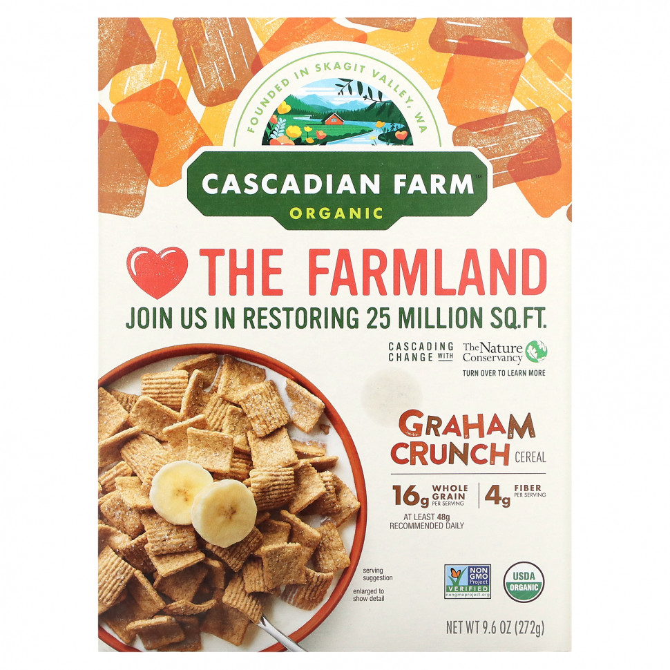 ���� ������ (Iherb) Cascadian Farm, ������������ ������ Graham Crunch, 272 � (9,6 �����), ������ �� 2210 ���