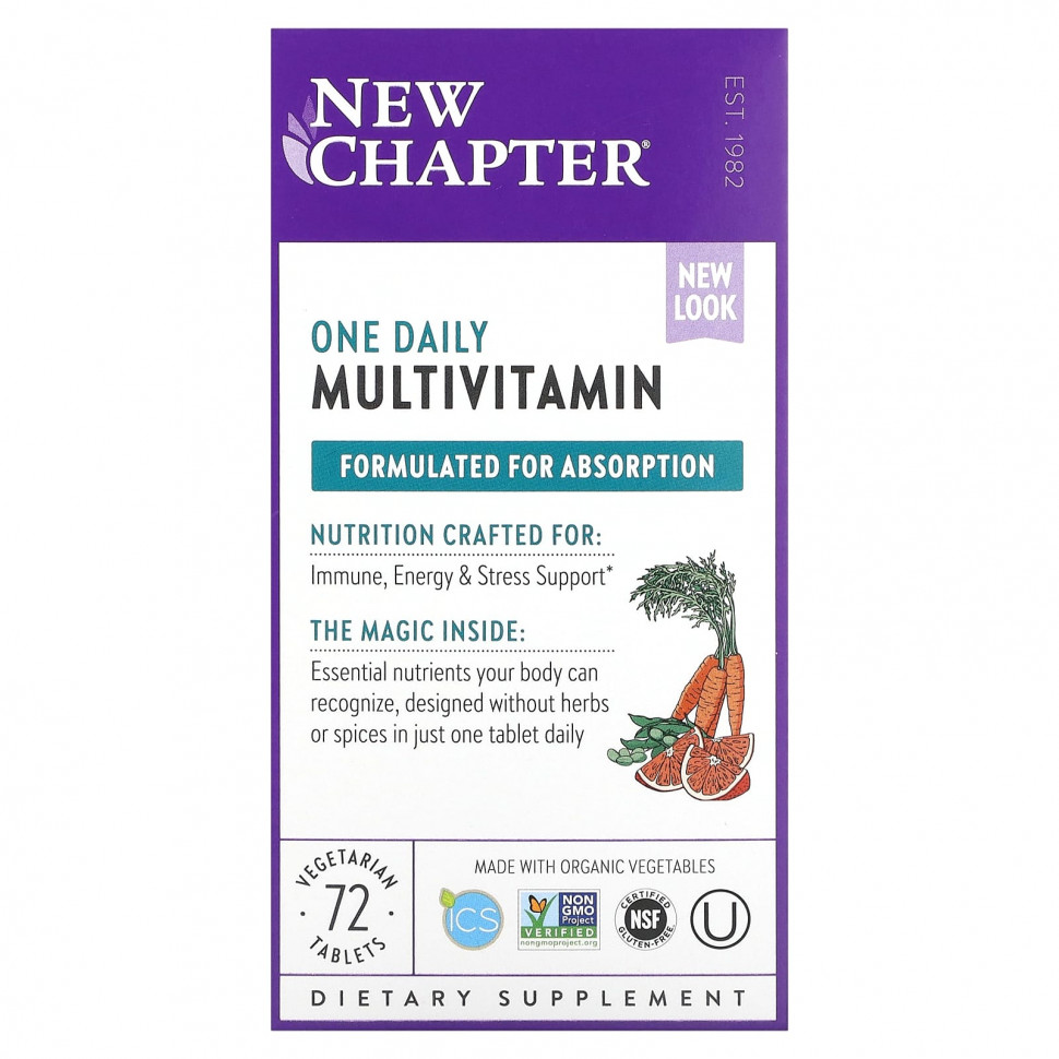 ���� ������ (Iherb) New Chapter, �������������� One Daily, 72 �������������� ��������, ������ �� 8940 ���