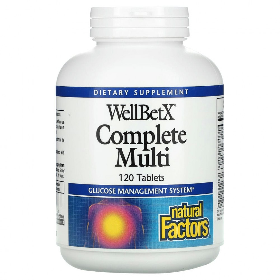 ���� ������ (Iherb) Natural Factors, WellBetX Complete Multi, 120 ��������, ������ �� 3260 ���
