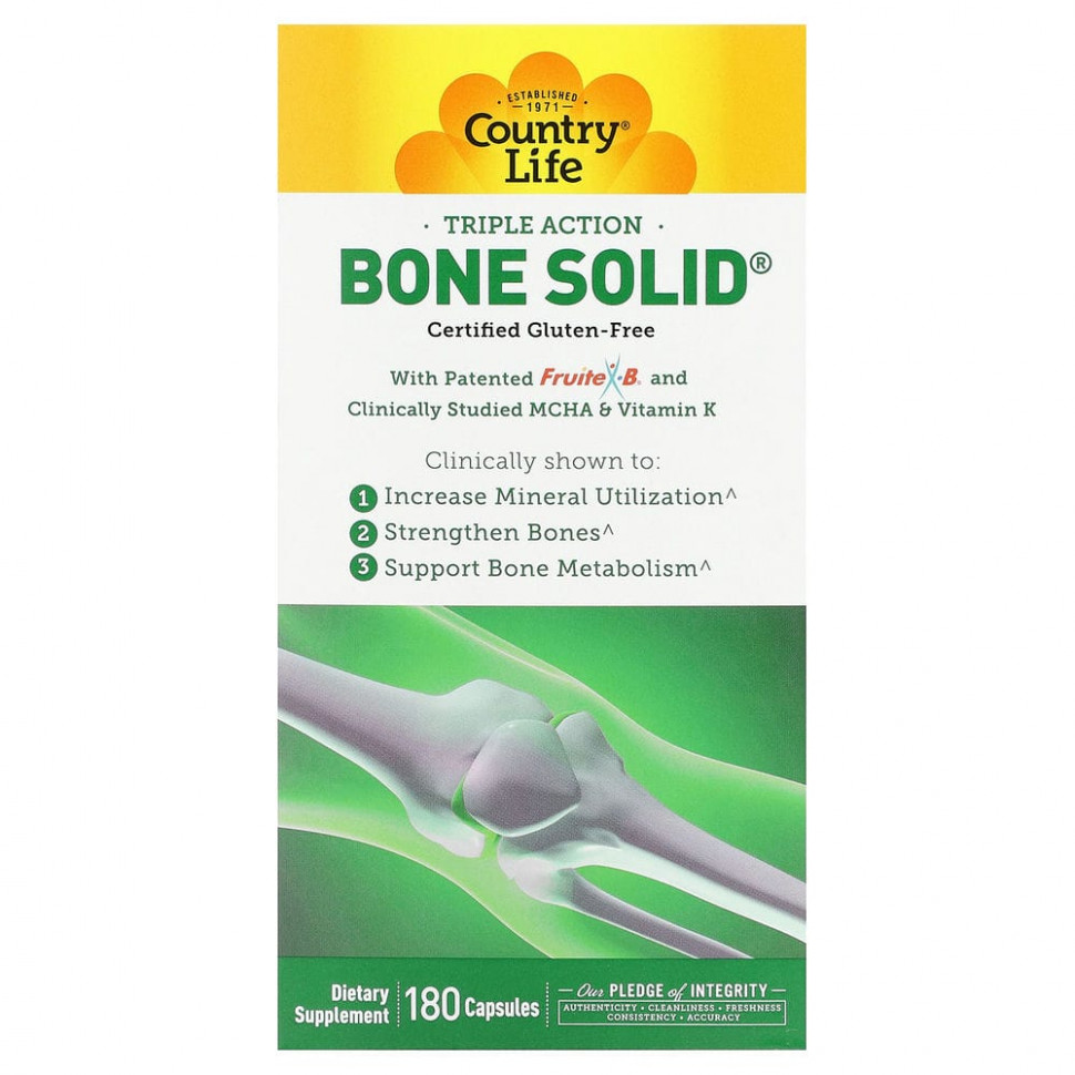 ���� ������ (Iherb) Country Life, Triple Action Bone Solid, 180 ������, ������ �� 4790 ���
