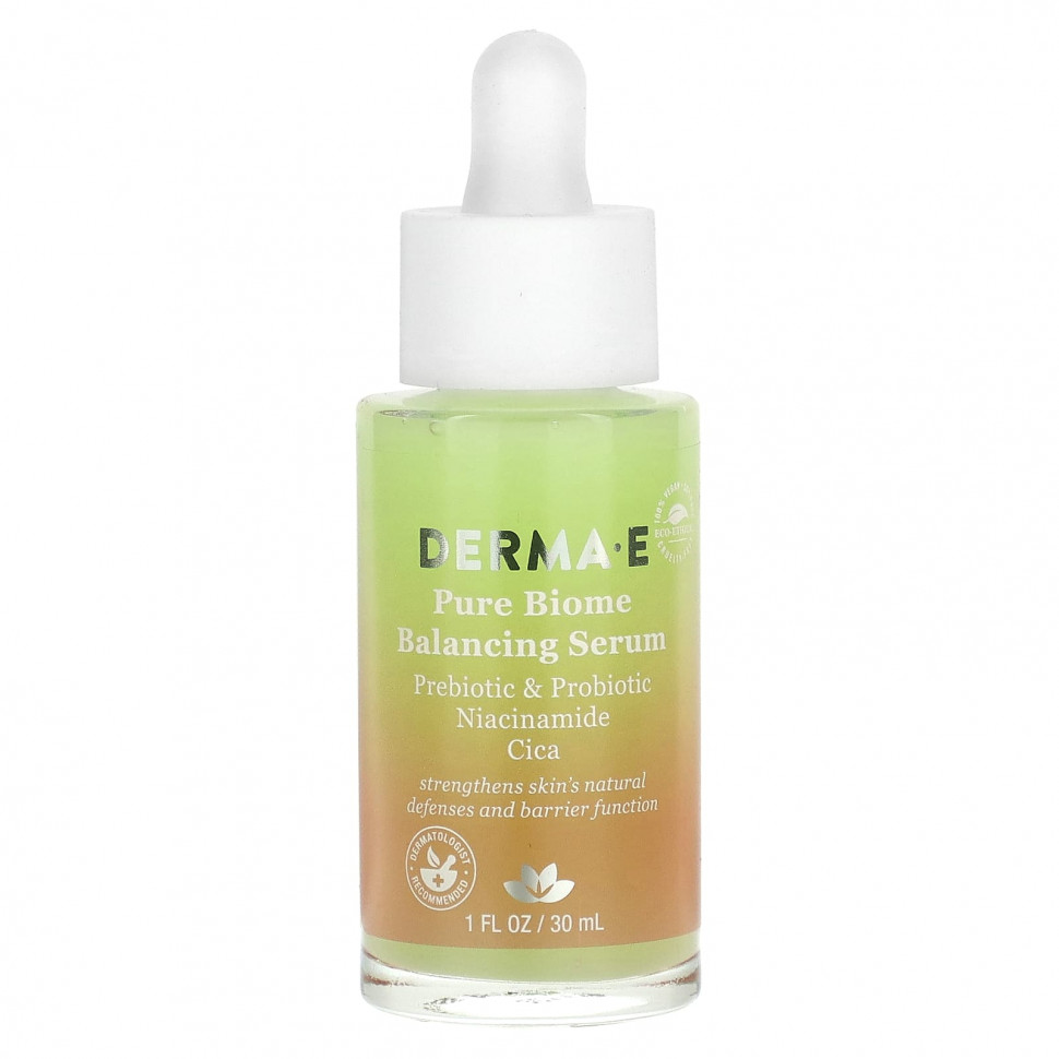 ���� ������ (Iherb) DERMA E, ������������� ��������� Pure Biome, 30 �� (1 ����. �����), ������ �� 3740 ���