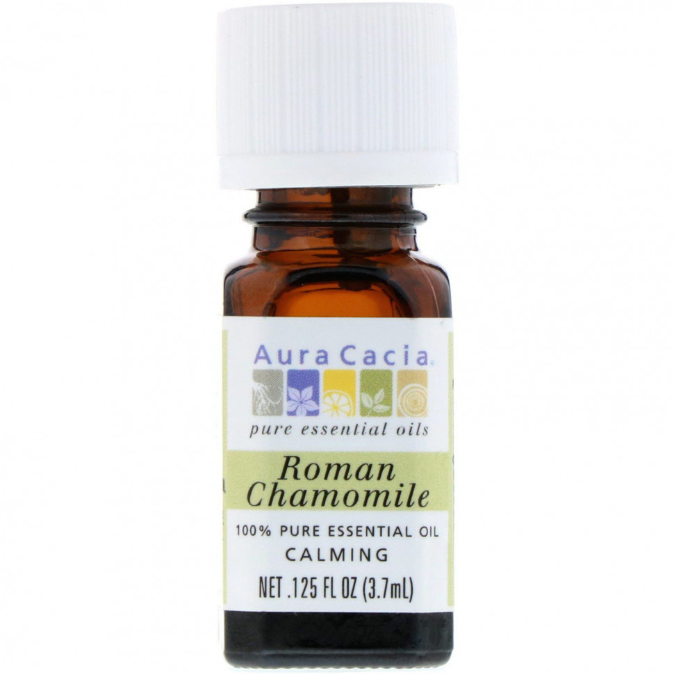 ���� ������ (Iherb) Aura Cacia, 100% Pure Essential Oil, Roman Chamomile, .125 fl oz (3.7 ml), ������ �� 2880 ���