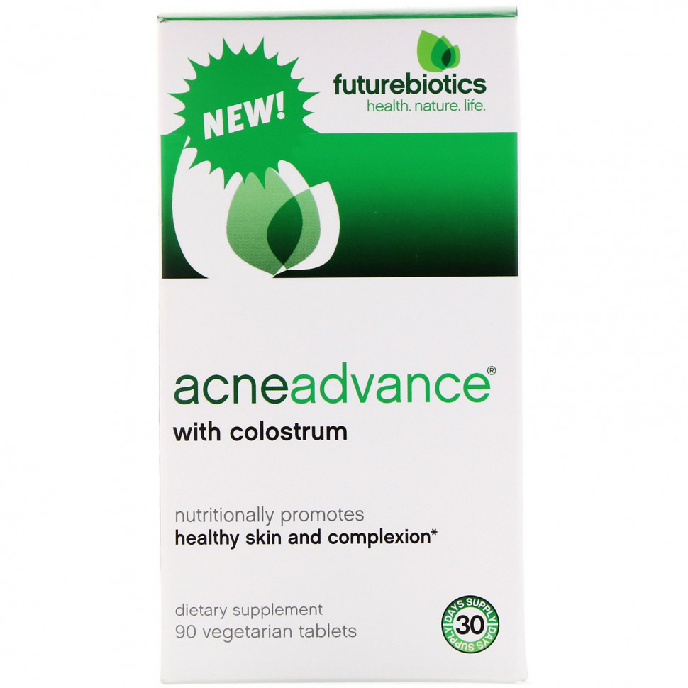 ���� ������ (Iherb) FutureBiotics, Acne Advance with Colostrum, 90 Vegetarain Tablets, ������ �� 4290 ���