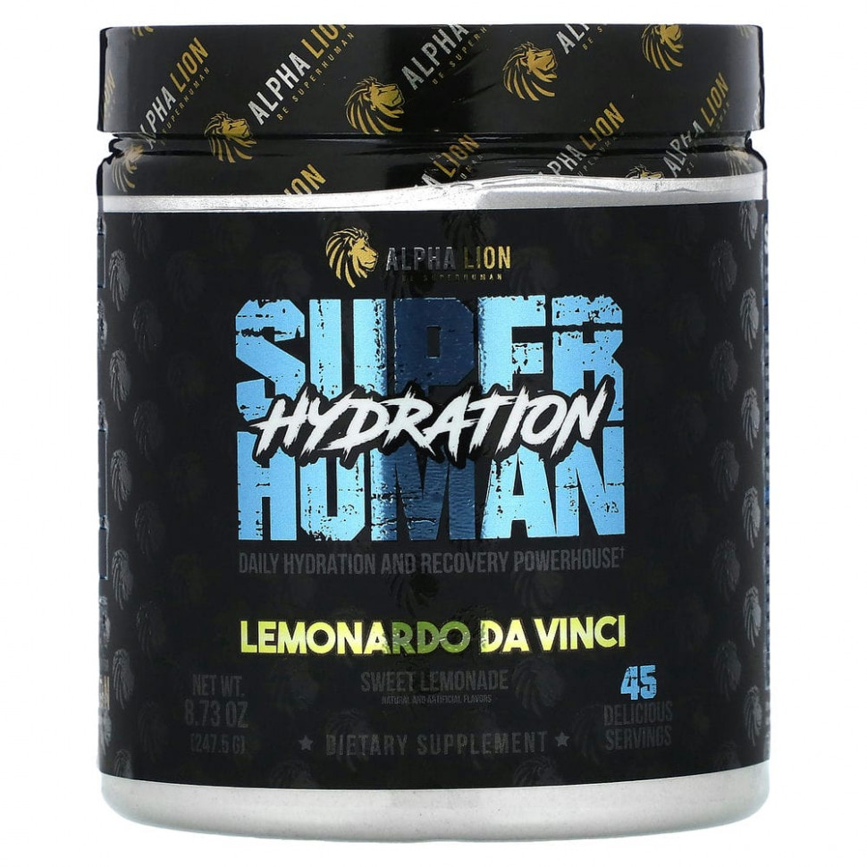 ���� ������ (Iherb) ALPHA LION, SuperHuman Hydration, Lemonardo Da Vinci, ������� �������, 247,5 � (8,73 �����), ������ �� 7100 ���