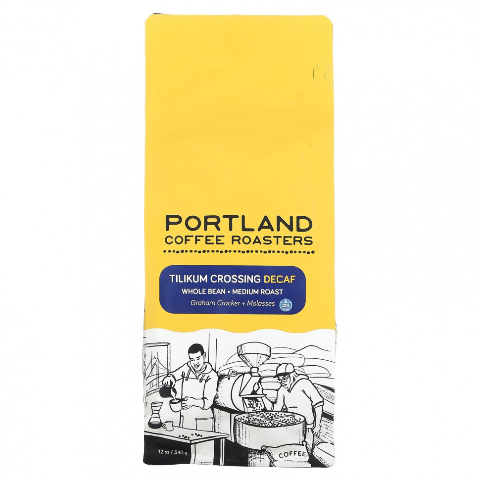 ���� ������ (Iherb) Portland Coffee Roasters, Tilikum Crossing Decaf, ������� ����, ������� �������, 340 � (12 �����), ������ �� 2850 ���