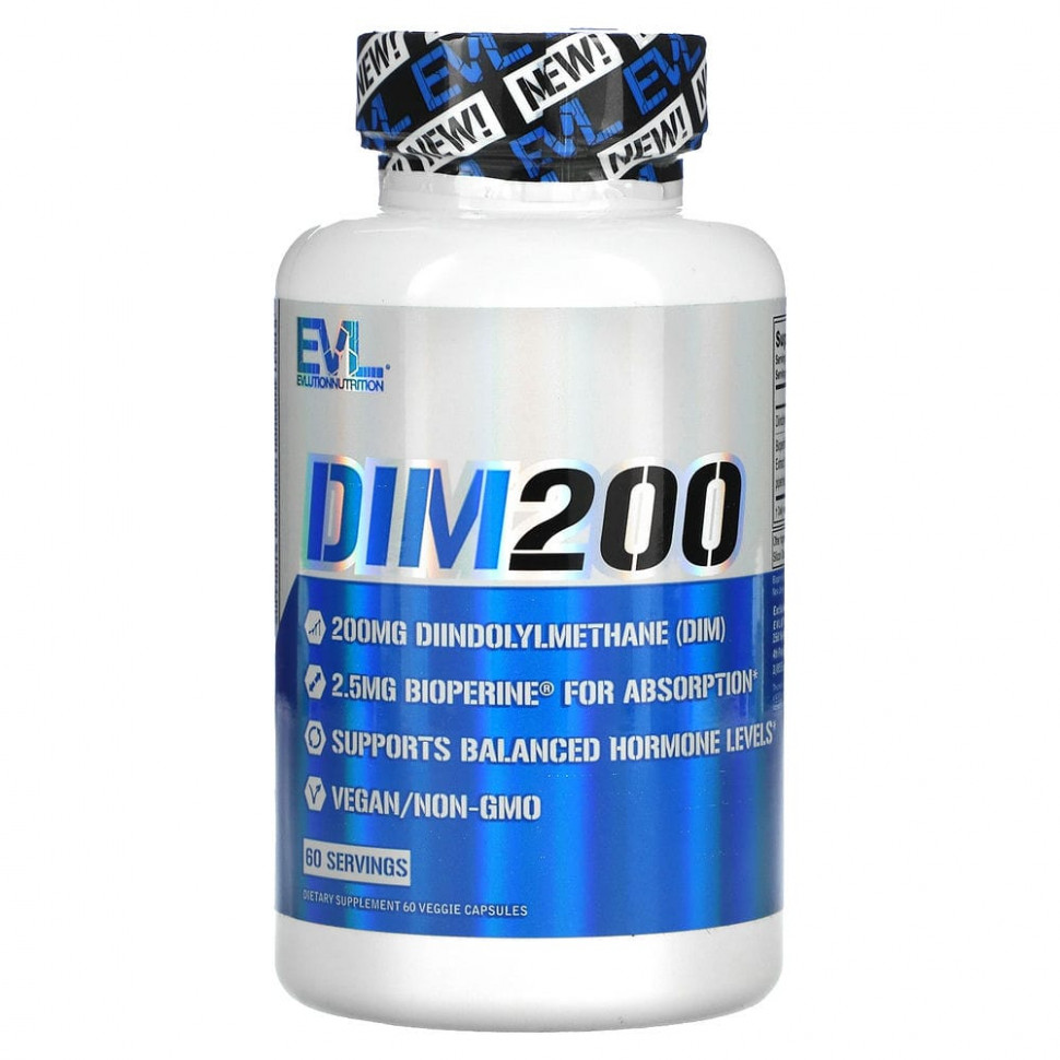 ���� ������ (Iherb) EVLution Nutrition, DIM 200, 200 mg, 60 Veggie Capsules, ������ �� 1840 ���