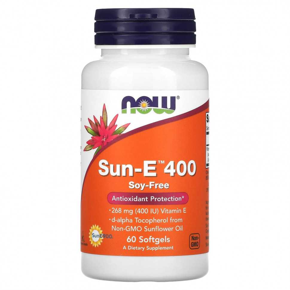 ���� ������ (Iherb) NOW Foods, Sun-E 400, 268 �� (400 ��), 60 ������ ��������, ������ �� 2890 ���