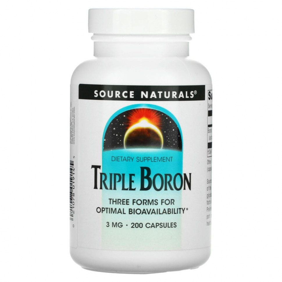 ���� ������ (Iherb) Source Naturals, Triple Boron, 3 ��, 200 ������, ������ �� 2190 ���