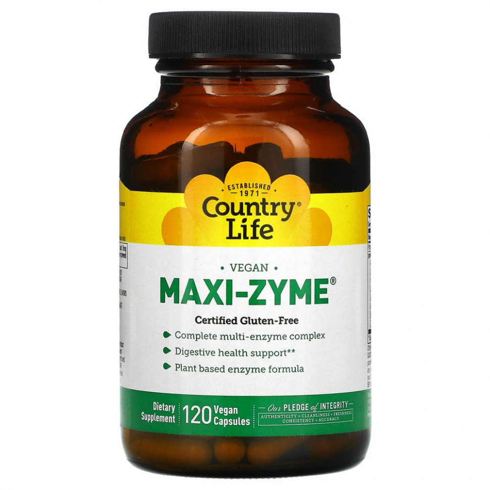 ���� ������ (Iherb) Country Life, Maxi-Zyme, 120 ��������� ������, ������ �� 3430 ���