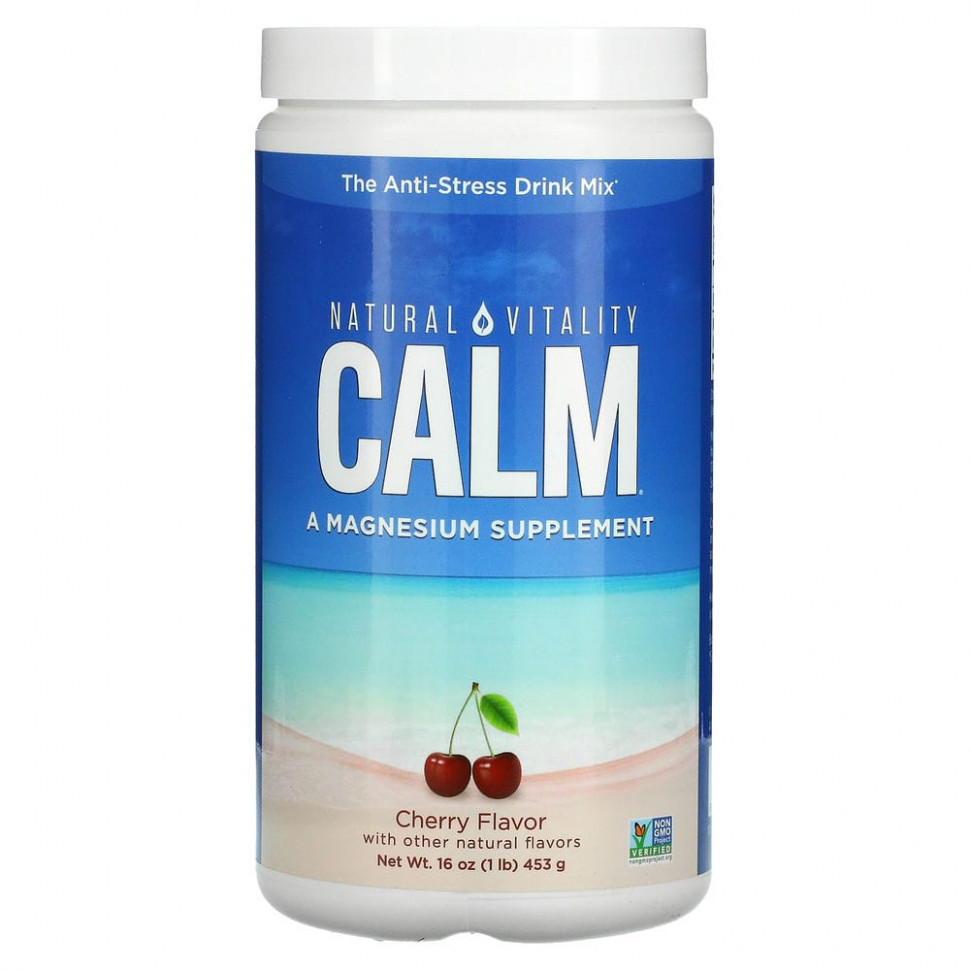 ���� ������ (Iherb) Natural Vitality, Natural Vitality Calm, ����� ��� ������������� ����������-�������, �����, 453 � (16 �����), ������ �� 5980 ���