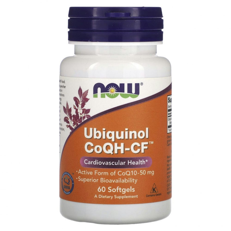 ���� ������ (Iherb) NOW Foods, �������� CoQH-CF, 60 ������� ������, ������ �� 3110 ���