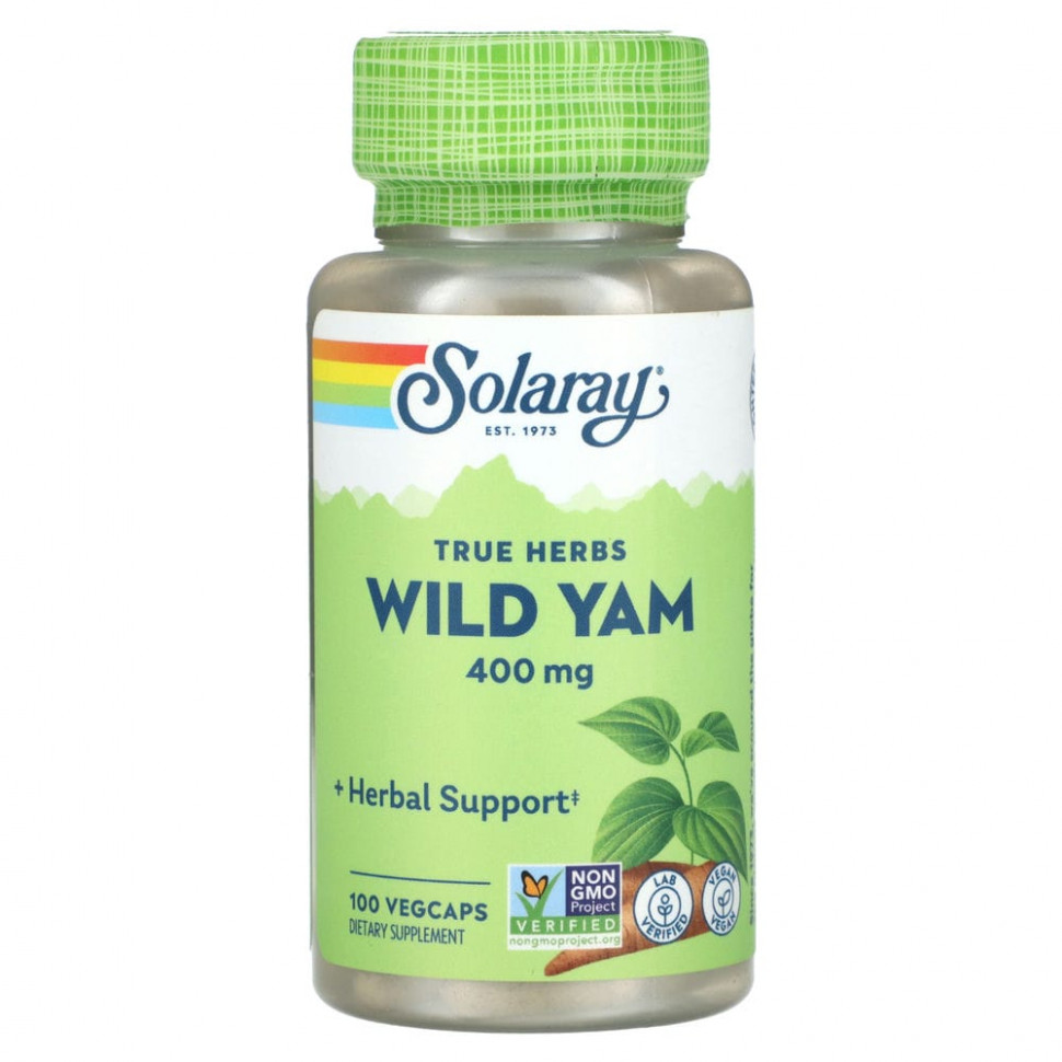���� ������ (Iherb) Solaray, True Herbs, ����� ���, 400 ��, 100 �������������� ������, ������ �� 1290 ���