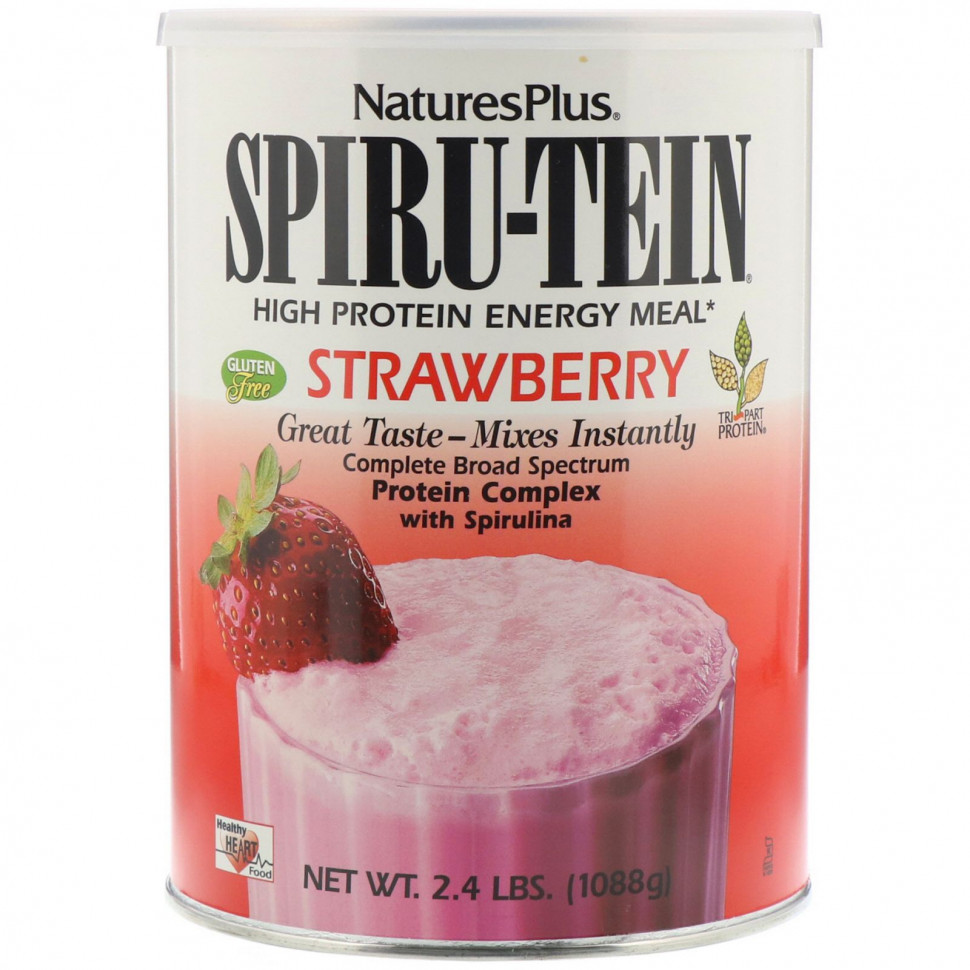 ���� ������ (Iherb) NaturesPlus, Spiru-Tein, �������������� ������� � ������� ����������� ��������, �� ������ ��������, 1088 � (2,4 �����), ������ �� 8490 ���