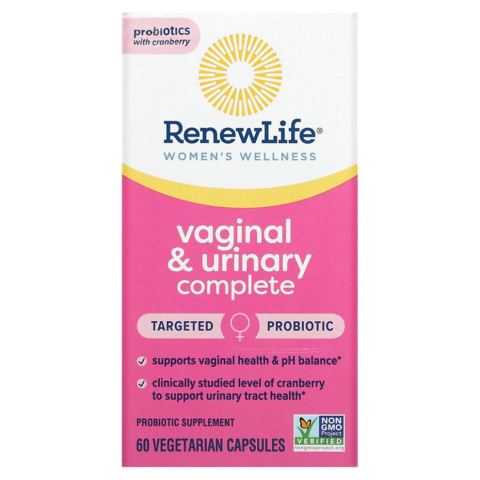 ���� ������ (Iherb) Renew Life, Women's Wellness, Vaginal & Urinary Complete, 60 Vegetarian Capsules, ������ �� 4980 ���
