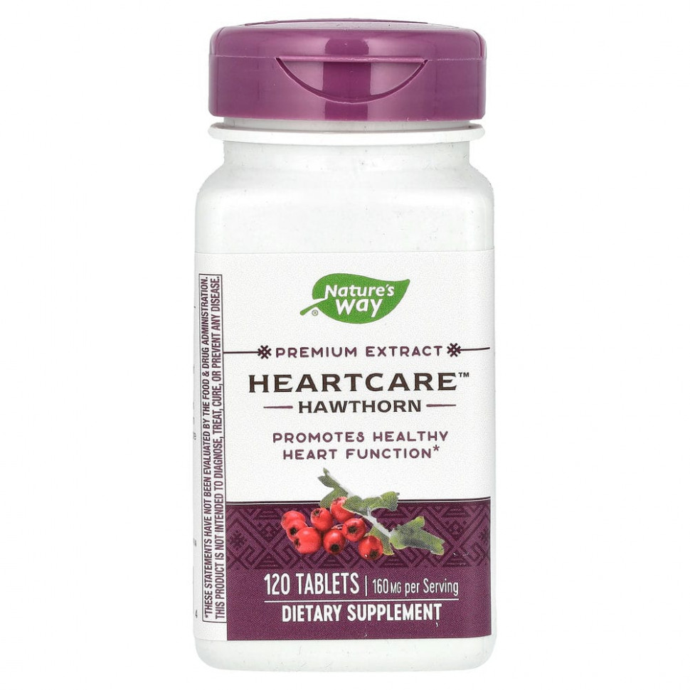 ���� ������ (Iherb) Nature's Way, HeartCare, ���������, 80 ��, 120 ��������, ������ �� 3050 ���