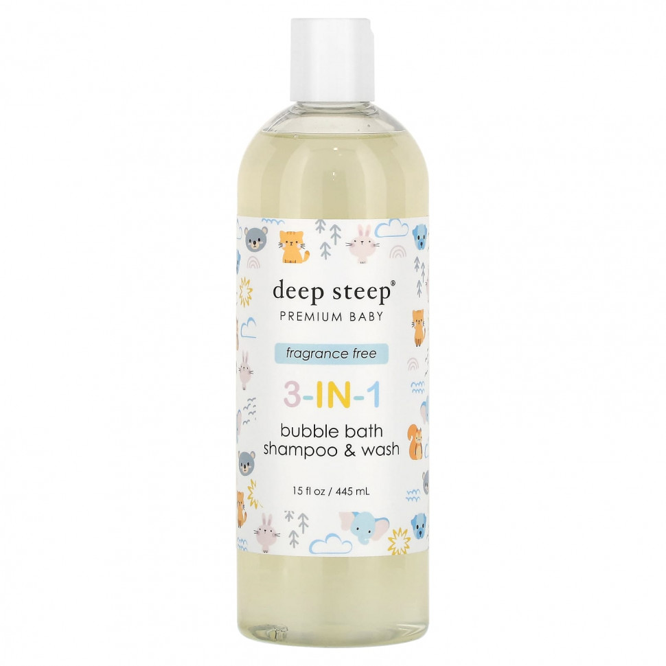 ���� ������ (Iherb) Deep Steep, Premium Baby, ���� ��� ���� 3-�-1, ������� � �������� ��� ����, ��� �������, 445 �� (15 ����. �����), ������ �� 3330 ���